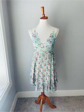 Free People Adella Mini Slip Dress